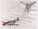 "Metamorphosis V: Man O' War" - Jody F. Sjogren - P-51 Mustang Art